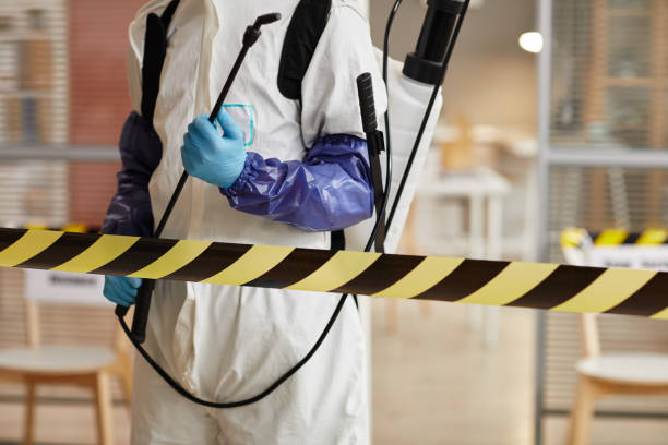 Professional Sewage Cleanup technician working in Yankton, SD